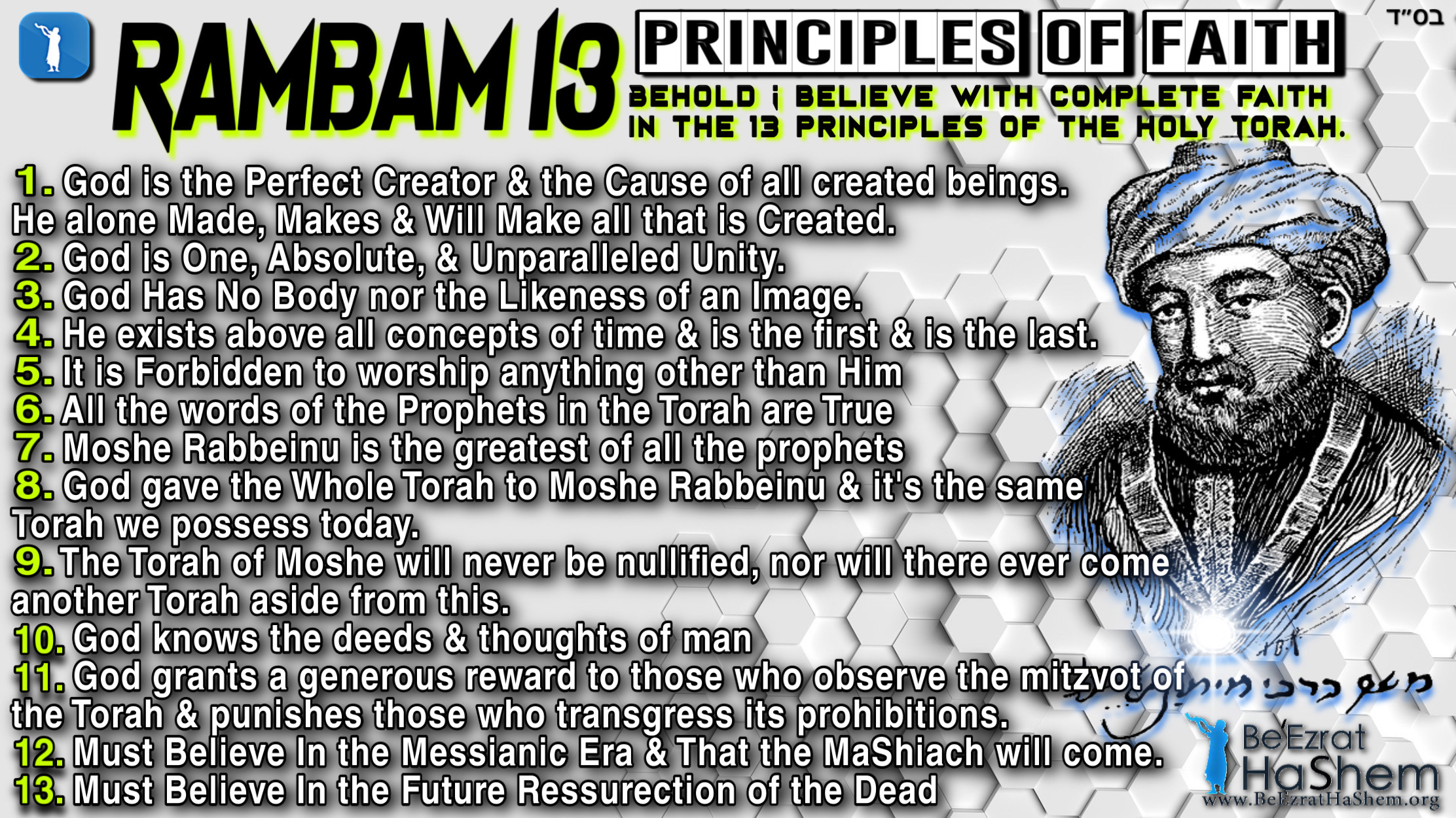 13 Principles of Faith - White